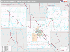 Lafayette-West Lafayette Metro Area Digital Map Premium Style